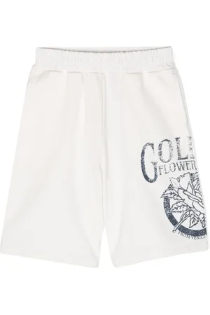 Golden Goose Mid-rise cotton track shorts