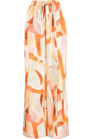 Acler Edmond abstract-print palazzo trousers