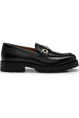 HUGO BOSS Helen 40mm eyelet-embellished loafers