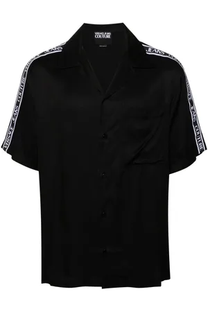 VERSACE Logo-tape short-sleeve shirt