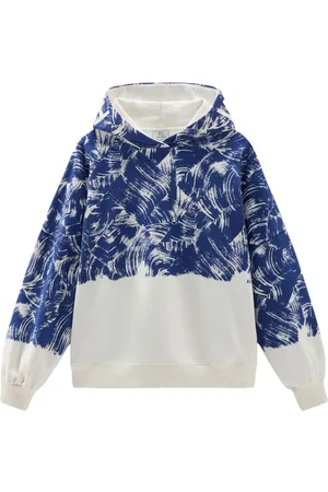 Woolrich Paint-print cotton hoodie