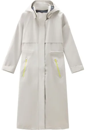 Woolrich Single-breasted hooded parka coat