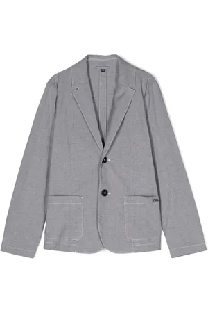 Emporio Armani Houndstooth single-breasted blazer