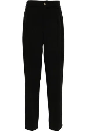 VERSACE Wide-leg pleated trousers