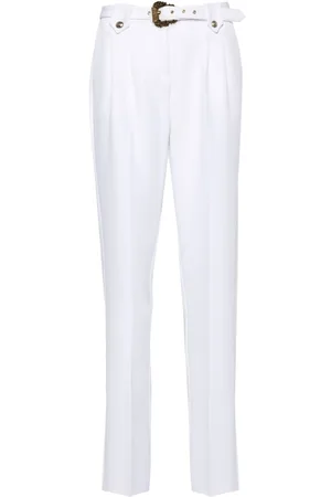 VERSACE Baroque Buckle tapered trousers
