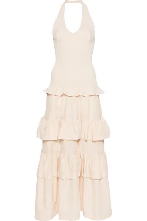 Twin-Set Layered-effect cotton dress