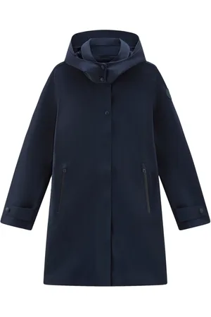 Woolrich Single-breasted hooded coat