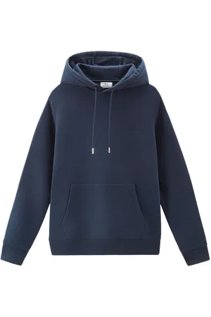 Woolrich Logo-embroidered cotton hoodie