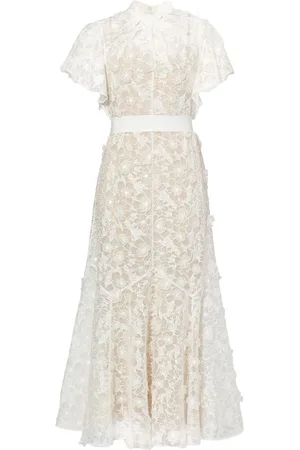 Erdem Celestina cutwork-organza dress