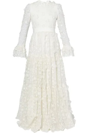Erdem Alvaro floral-cutwork silk-organza gown