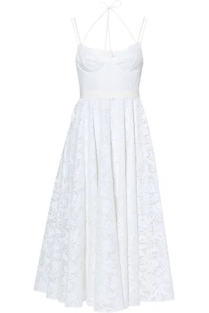 Erdem Rea strap-detail lace gown