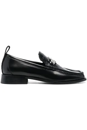 Karl Lagerfeld Monogram-plaque loafers