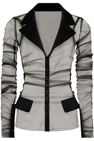 Dolce & Gabbana Semi-sheer tulle blazer