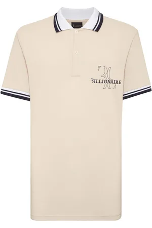 BILLIONAIRE Logo-embroidered cotton polo shirt