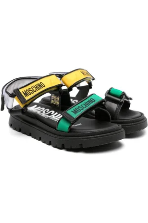 Moschino Logo-print touch-strap sandals
