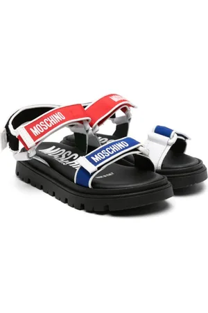 Moschino Logo-print touch-strap sandals