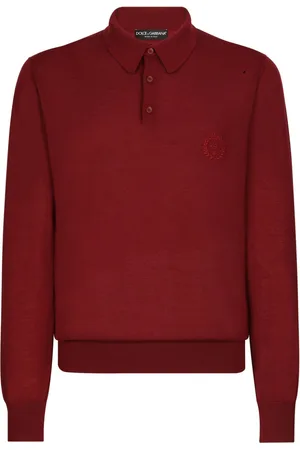 Dolce & Gabbana Logo-embroidered cashmere polo shirt