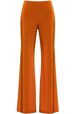 MACCAPANI Easy laminated wide-leg trousers