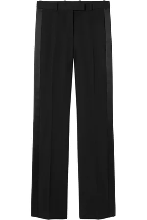 VERSACE Straight-leg virgin wool trousers