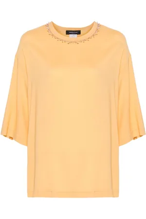 Fabiana Filippi Sablé bead-embellished T-shirt