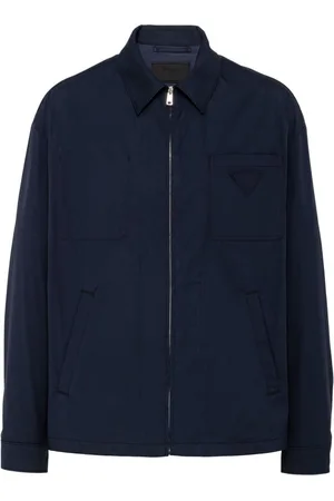 Prada Logo-patch cotton jacket