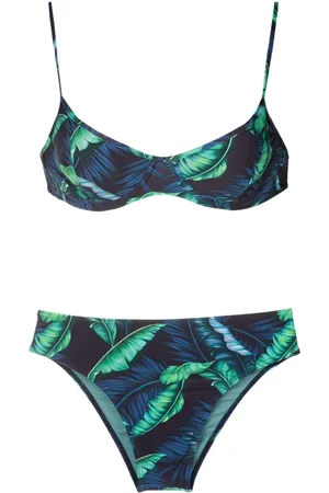 Lygia & Nanny Lilica leaf-print bikini