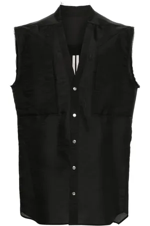 Rick Owens Raw cut-detailing vest