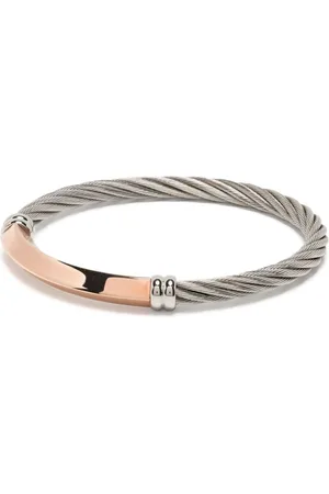 Charriol Better Half logo-engraved bracelet