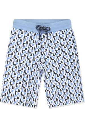 Aigner Monogram-pattern cotton track shorts