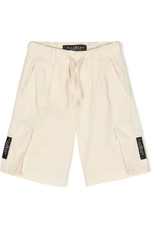 John Richmond Logo-patch cotton shorts