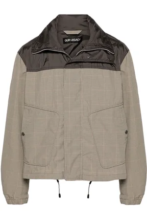 OUR LEGACY Shigatsu plaid-check hooded jacket