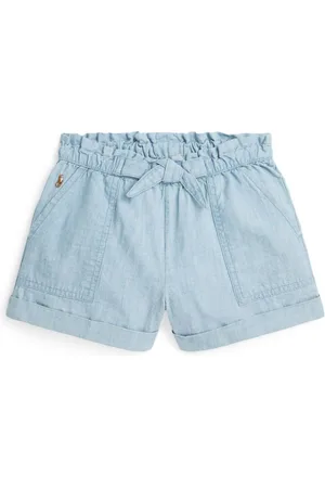 Ralph Lauren Belted chambray cotton shorts