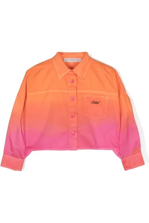 PHILOSOPHY DI LORENZO SERAFINI Gradient-effect cropped shirt
