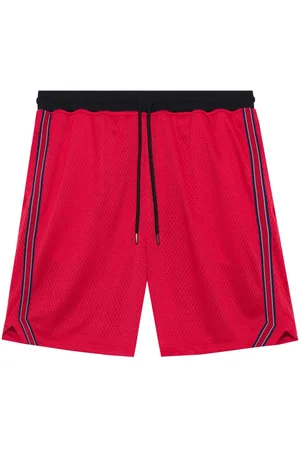 JOHN ELLIOTT Stripe-detail mesh shorts