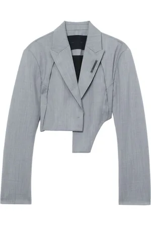 HELIOT EMIL Asymmetric virgin-wool blazer