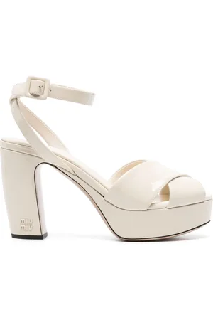 Miu Miu 105mm leather platform sandals