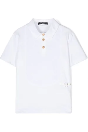 Balmain Logo-jacquard polo shirt