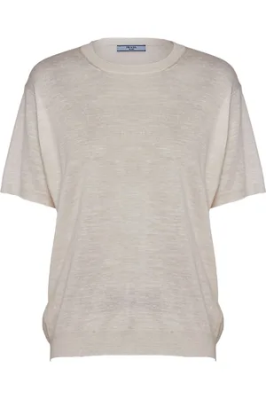 Prada Logo-jacquard silk jumper