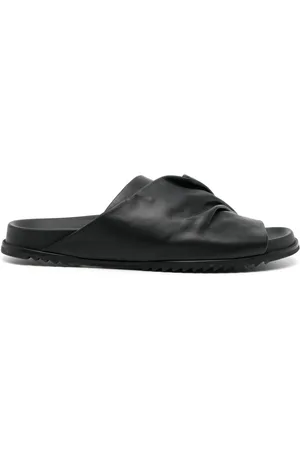 Rick Owens Morbius Granola leather sliders