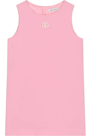 Dolce & Gabbana DG logo-embroidered sleeveless dress