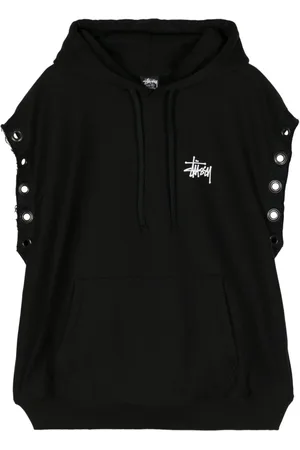 JUNYA WATANABE X Stussy logo-print sleeveless hoodie