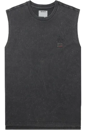 Musium Div. Slogan-print cotton vest
