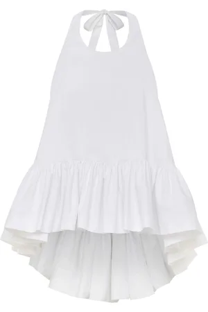 Azeeza Winston poplin halterneck top