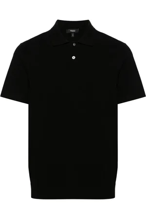 THEORY Goris fine-knit polo shirt