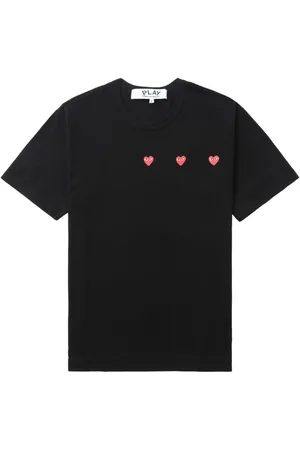 Comme des Garçons Triple Hearts cotton T-shirt