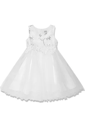 IAME Floral-appliqué sequin-embellished dress