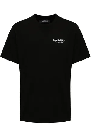 Nahmias Logo-embroidered cotton T-shirt