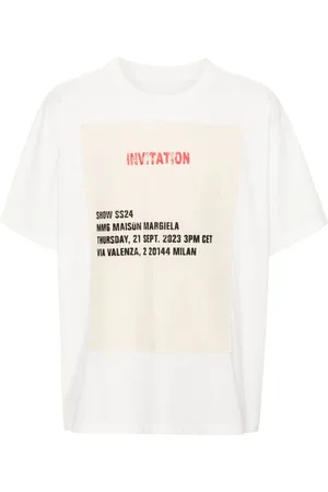 Maison Margiela Invitation-patch cotton T-shirt