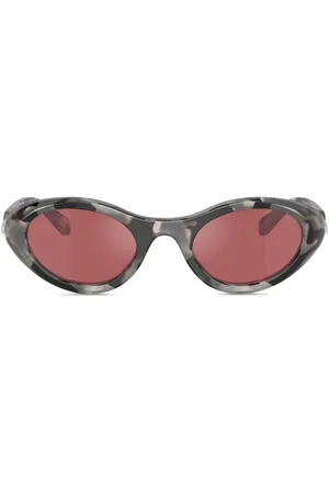 Diesel Camouflage-print oval-frame sunglasses