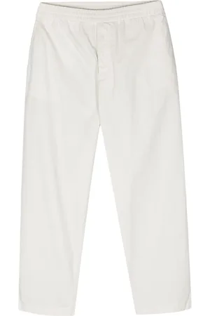 OFFICINE GENERALE Elasticated-waist tapered trousers